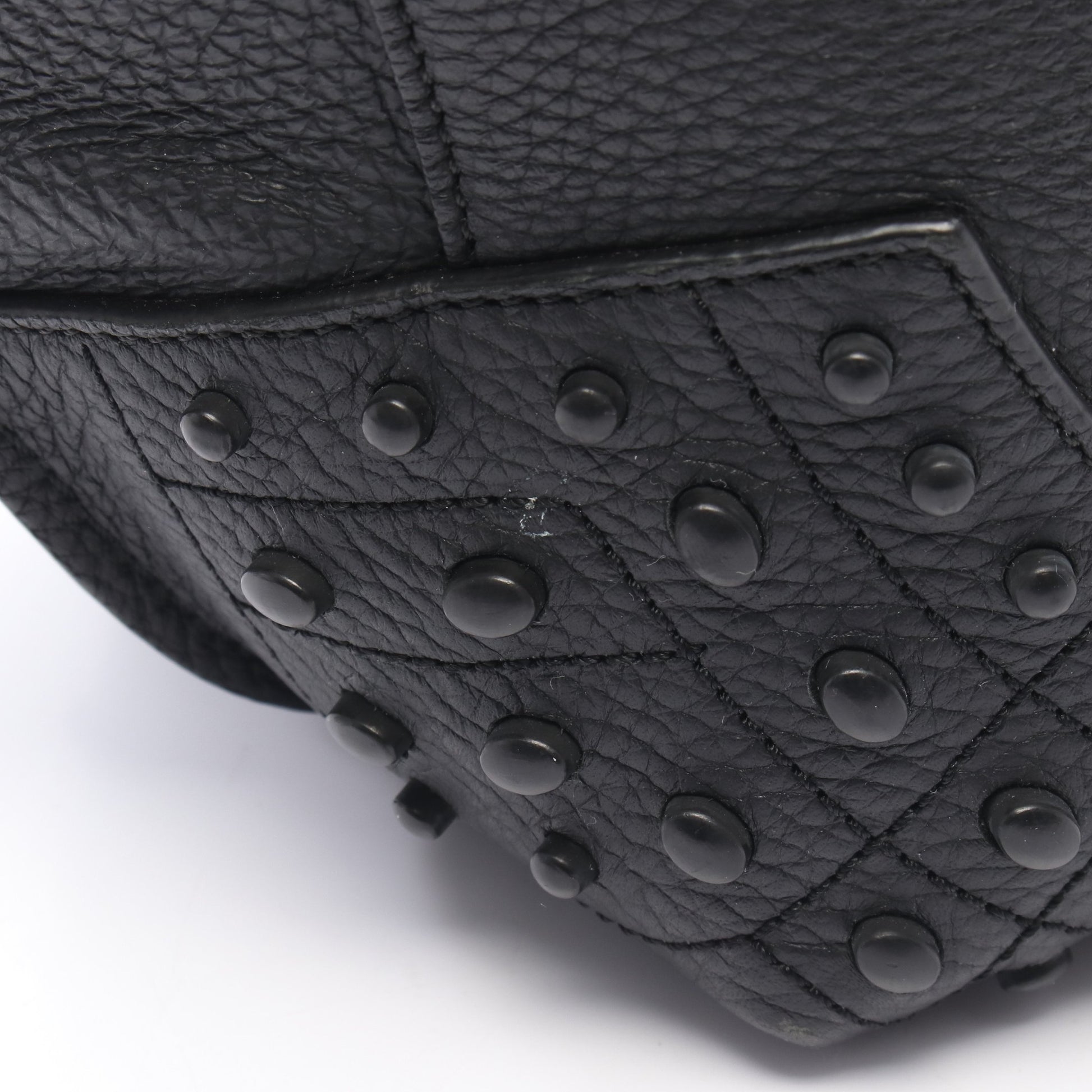 ウェーブ ハンドバッグ トートバッグ レザー ブラック トッズ バッグ TOD'S