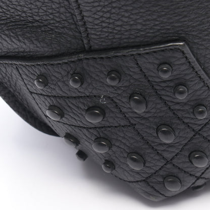 ウェーブ ハンドバッグ トートバッグ レザー ブラック トッズ バッグ TOD'S
