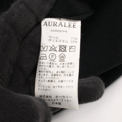 ニットワンピース ノースリーブ ウール ブラック オーラリー ワンピース AURALEE
