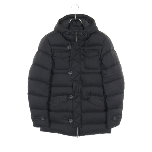 L ESKIMO エスキモー ダウンジャケット ナイロン ネイビー フード付き ヘルノ