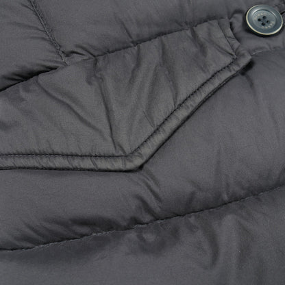 L ESKIMO エスキモー ダウンジャケット ナイロン ネイビー フード付き ヘルノ