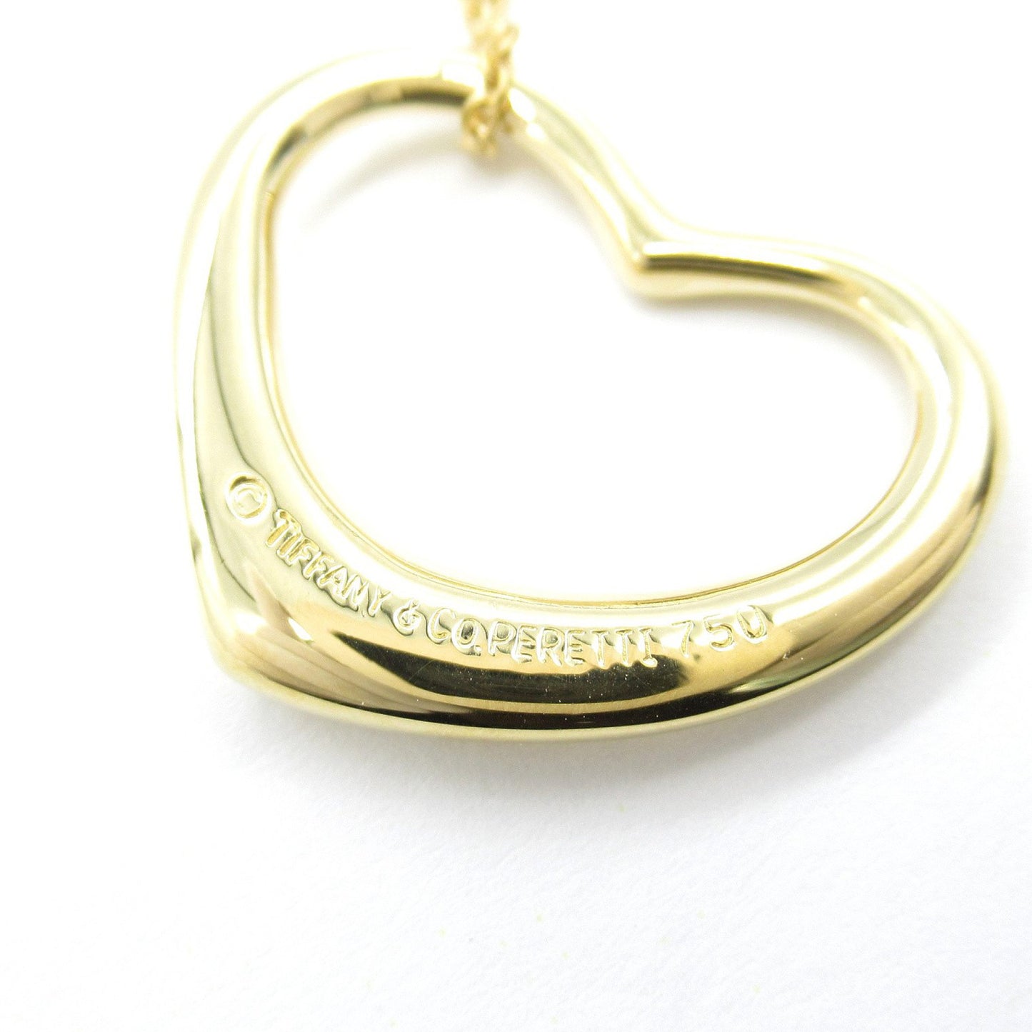 オープンハート ネックレス ネックレス K18YG イエローゴールド ティファニー アクセサリー TIFFANY & Co.