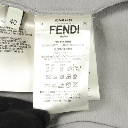 スカート レーヨン グレー フェンディ ボトムス FENDI