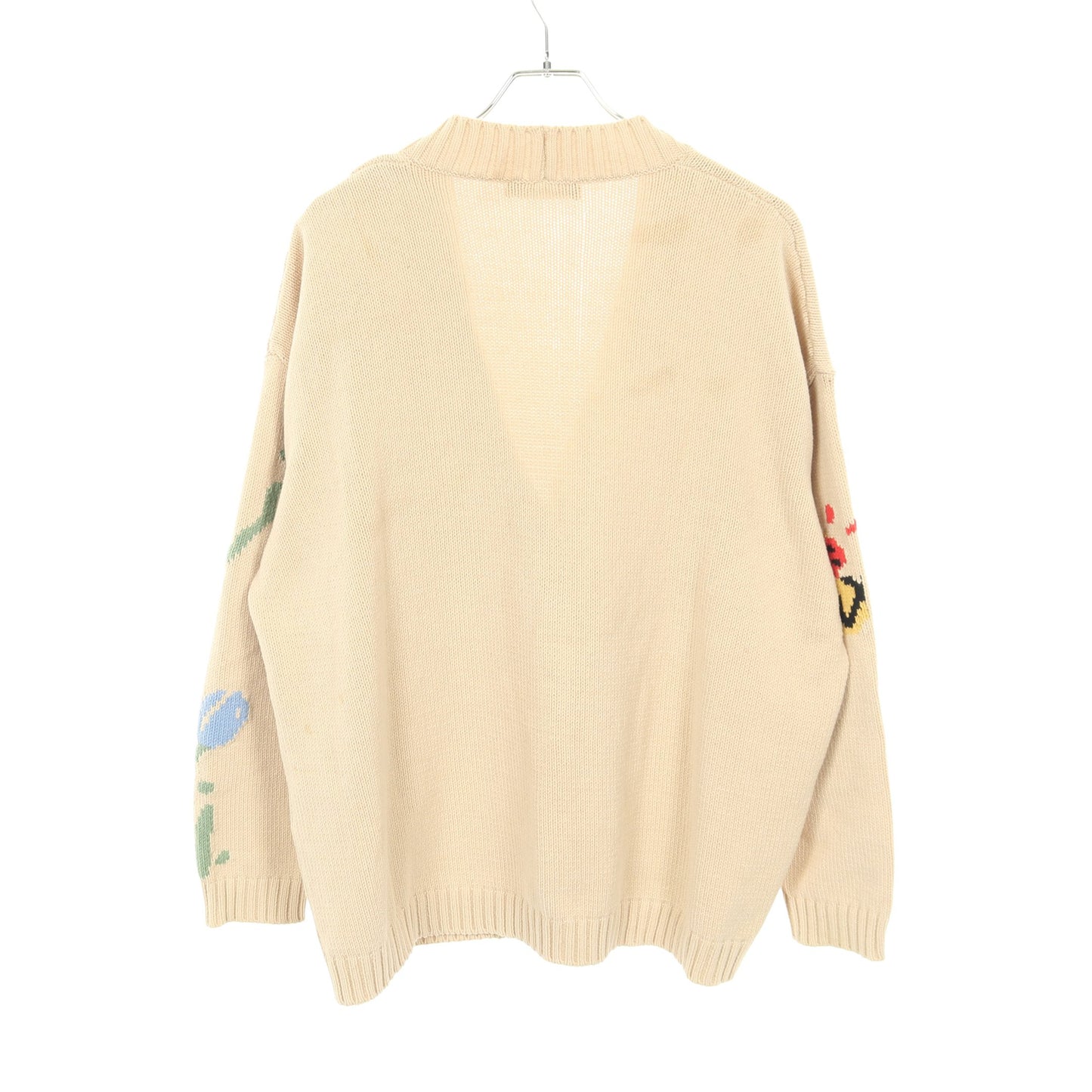 カーディガン 花柄 コットン ベージュ マルチカラー マックスマーラウィークエンド トップス Max Mara Weekend