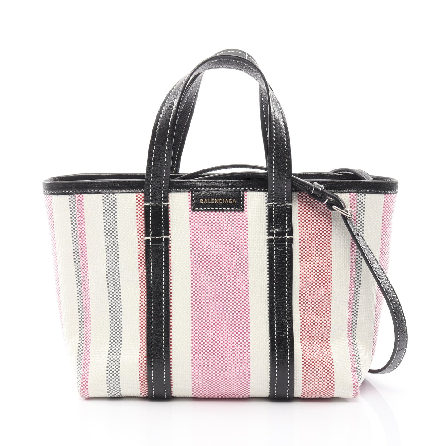 バルベス ハンドバッグ キャンバス ホワイト マルチカラー 2WAY バレンシアガ バッグ BALENCIAGA