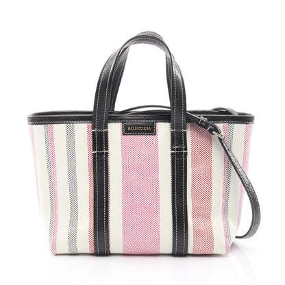 バルベス ハンドバッグ キャンバス ホワイト マルチカラー 2WAY バレンシアガ バッグ BALENCIAGA