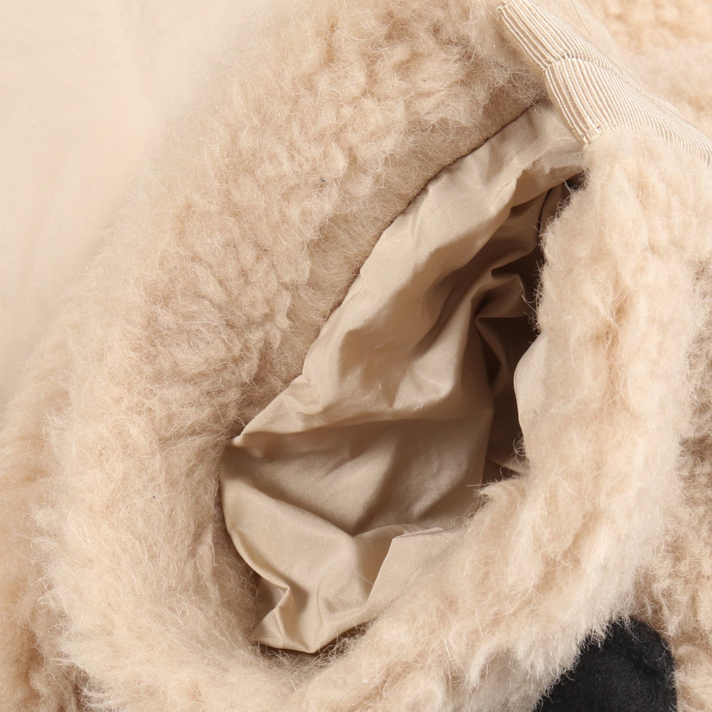 テディベア ジップアップ ジャケット アルパカ ウール シルク ベージュ マックスマーラ アウター Max Mara
