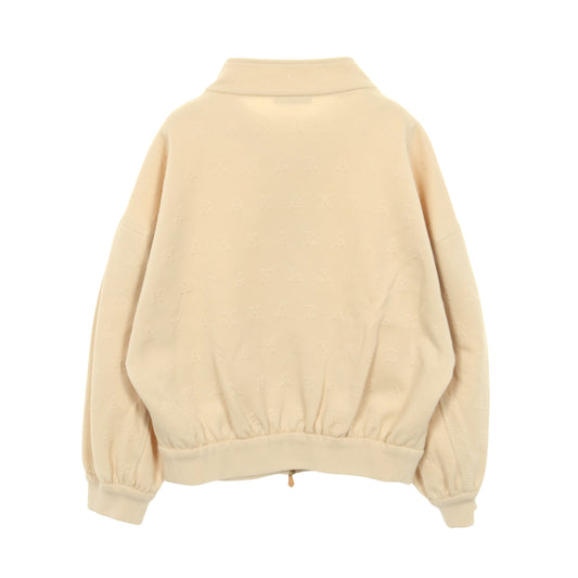 GASTONE ガストーネ ジップアップ ジャケット エンボスロゴ コットン ライトベージュ マックスマーラ アウター Max Mara