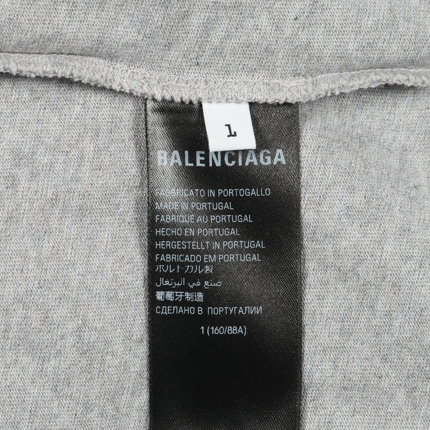 Incognito Hooded Layered T-Shirt 半袖Tシャツ コットン グレー フード付き バレンシアガ トップス BALENCIAGA