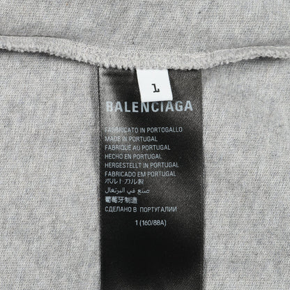 Incognito Hooded Layered T-Shirt 半袖Tシャツ コットン グレー フード付き バレンシアガ トップス BALENCIAGA