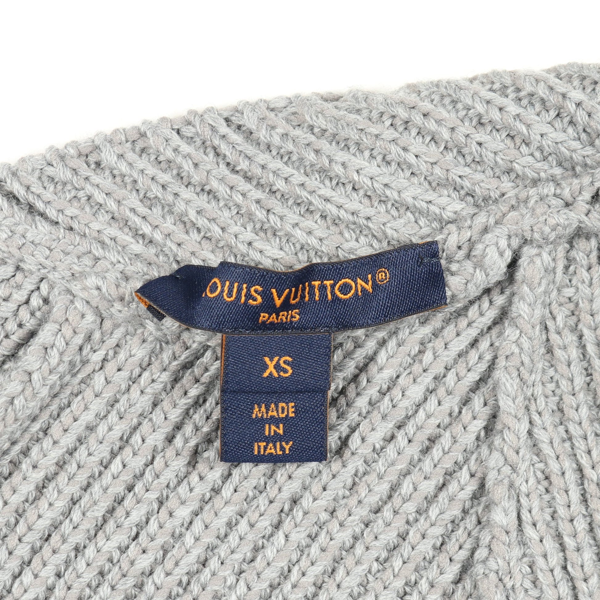カーディガン ウール ナイロン グレー ルイヴィトン トップス LOUIS VUITTON