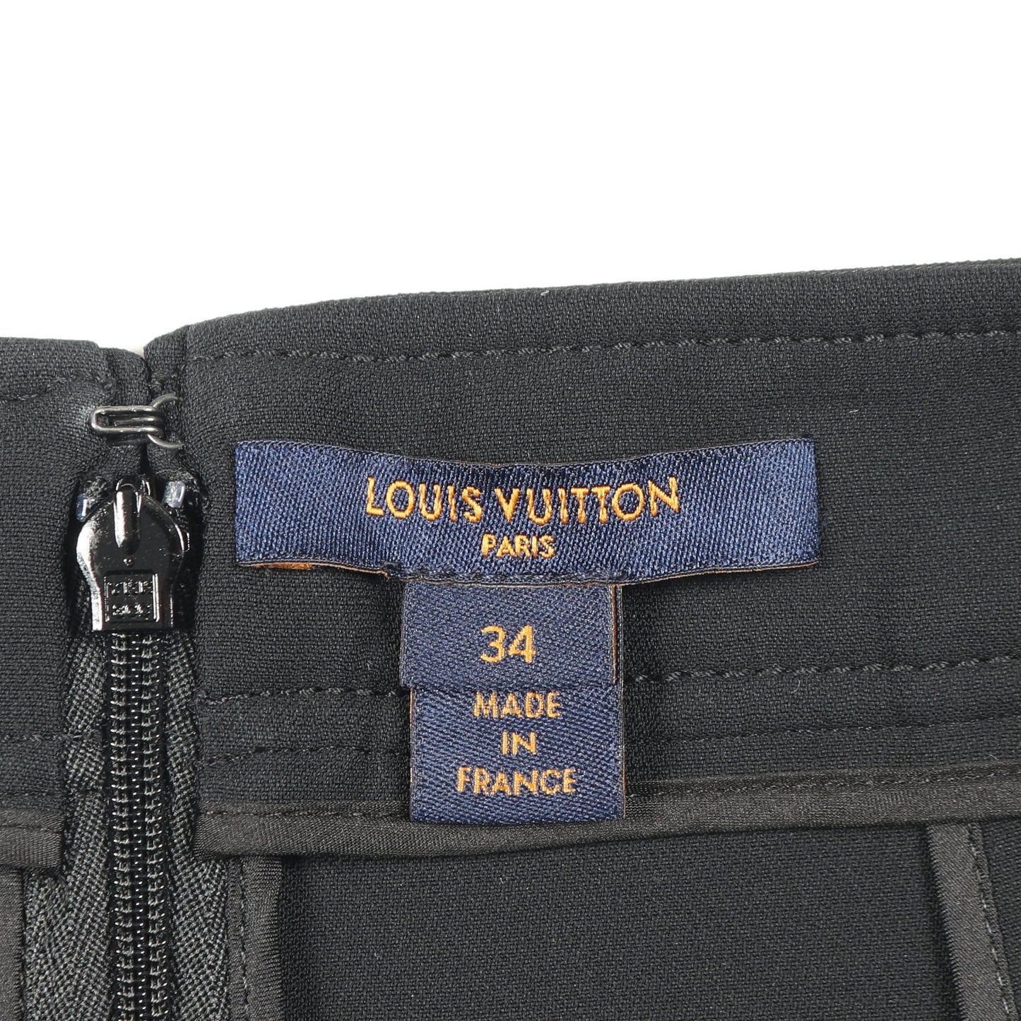 スカート ウール シルク ブラック ルイヴィトン ボトムス LOUIS VUITTON
