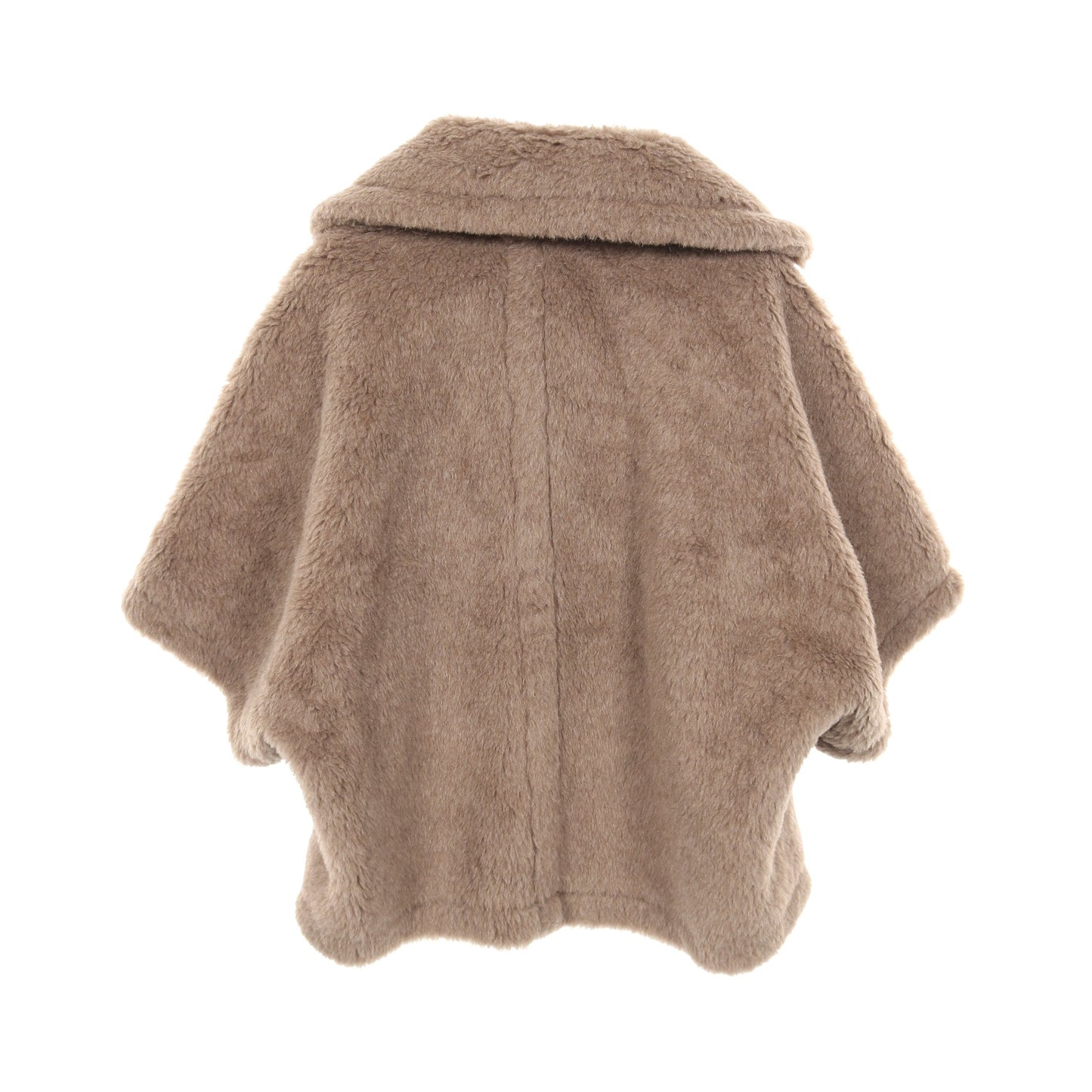 テディベア ケープ ジャケット アルパカ ウール シルク グレーブラウン マックスマーラ アウター Max Mara