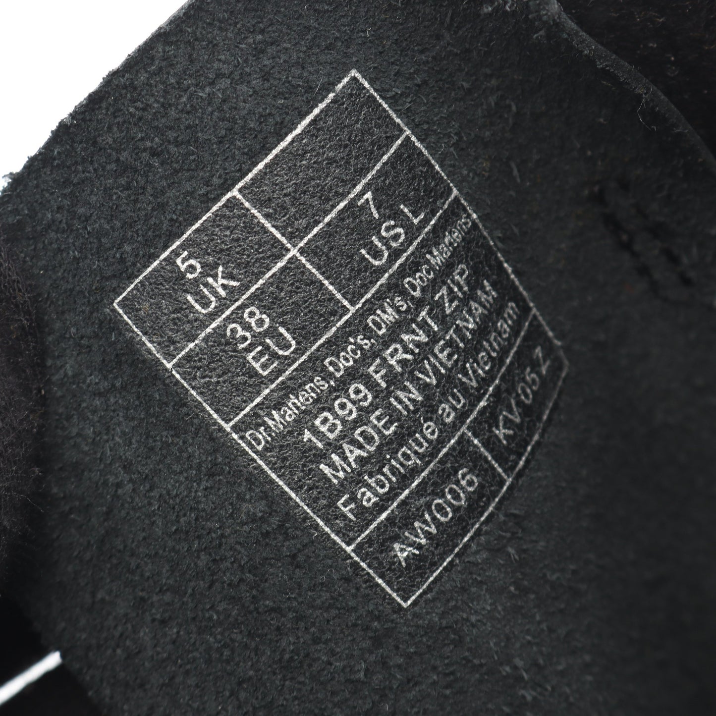 FRNT ZIP ブーツ レザー ブラック ドクターマーチン シューズ Dr.Martens