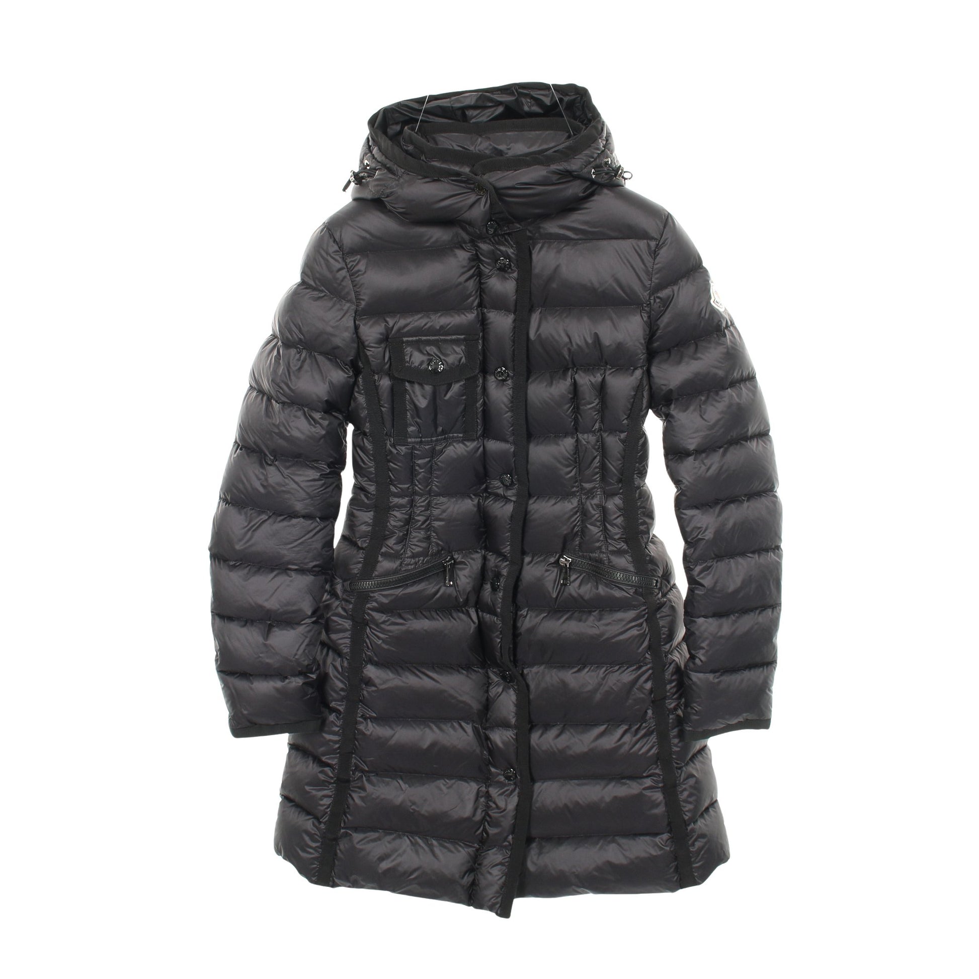 HERMINE エルミンヌ ダウンコート ナイロン ブラック モンクレール アウター MONCLER