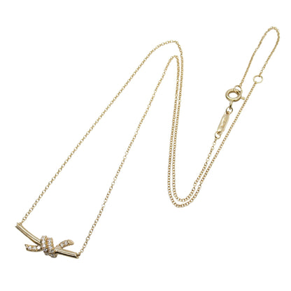 ノット スモール ペンダン トネックレス ネックレス K18YG ダイヤモンド イエローゴールド クリア ティファニー アクセサリー TIFFANY & Co.