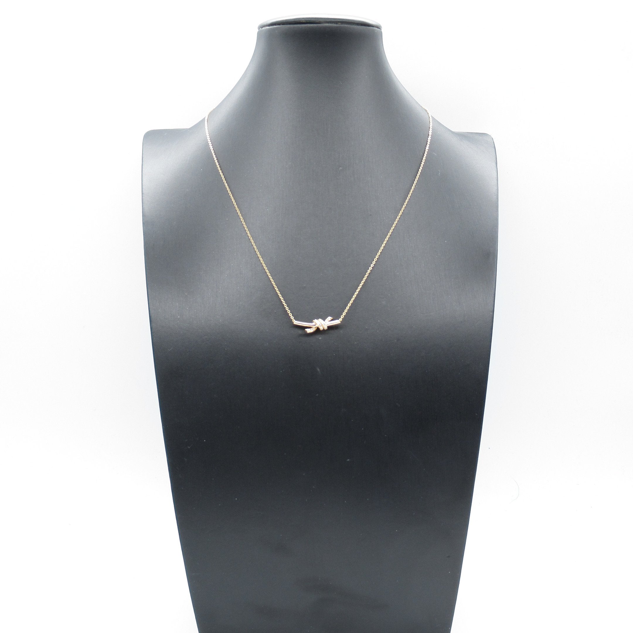 ノット スモール ペンダン トネックレス ネックレス K18YG