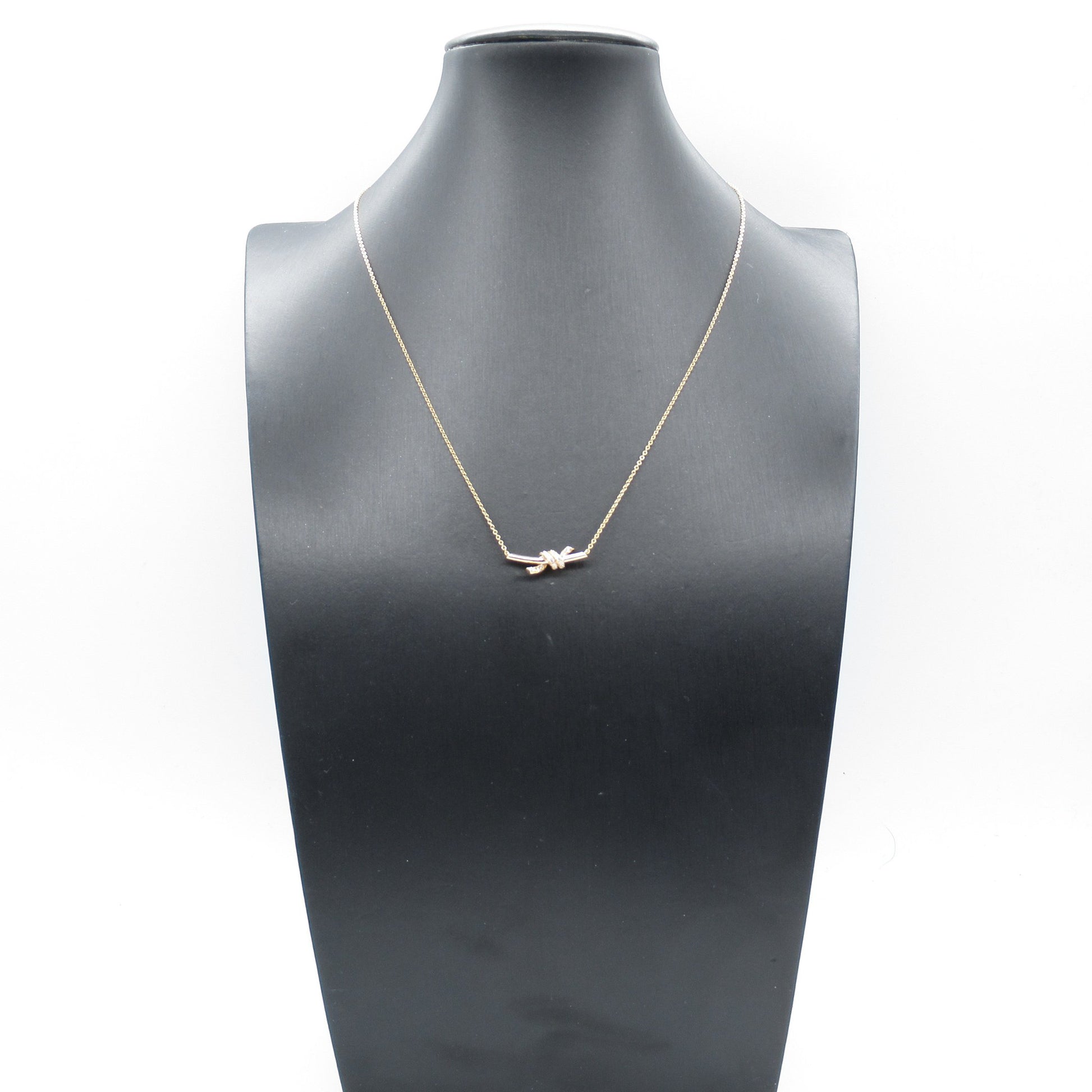 ノット スモール ペンダン トネックレス ネックレス K18YG ダイヤモンド イエローゴールド クリア ティファニー アクセサリー TIFFANY & Co.