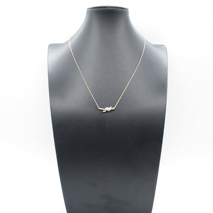 ノット スモール ペンダン トネックレス ネックレス K18YG ダイヤモンド イエローゴールド クリア ティファニー アクセサリー TIFFANY & Co.