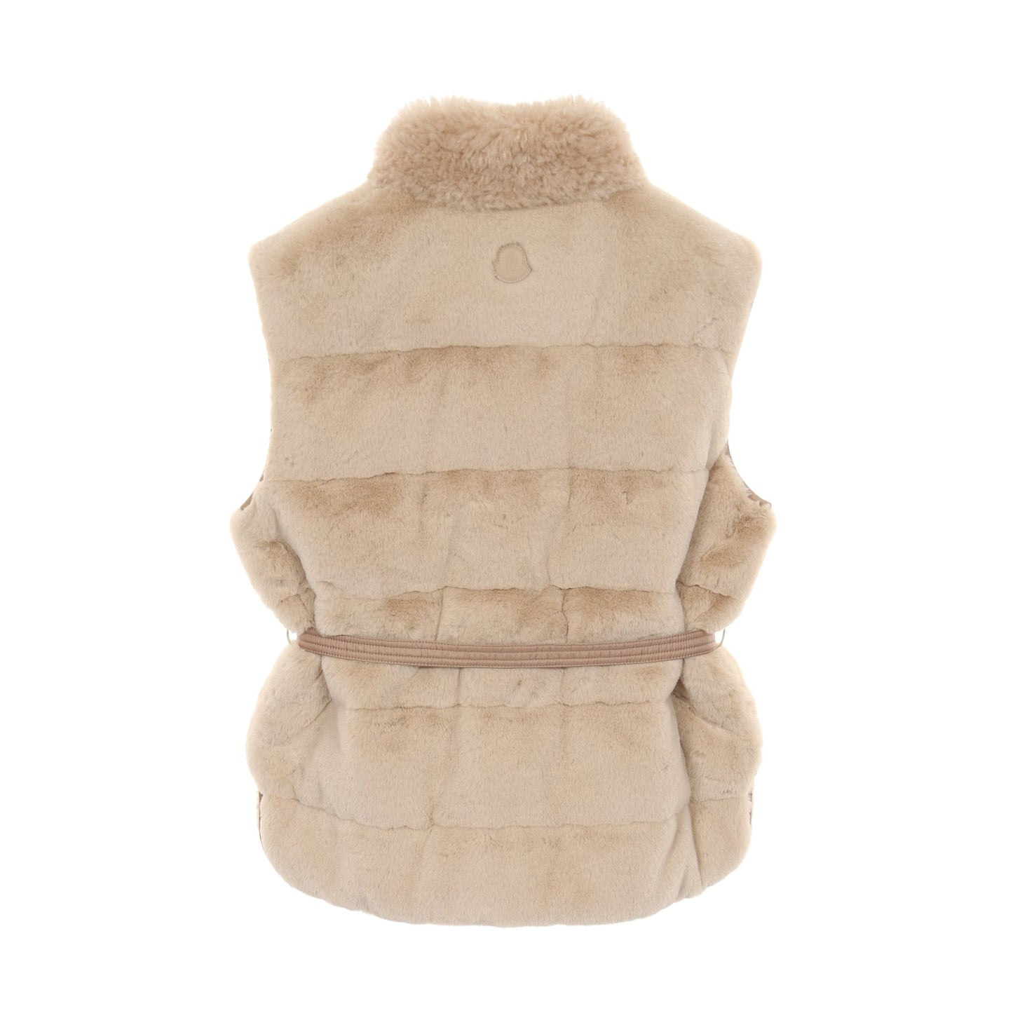 JOUI フェイクファーテディ ダウンベスト ベージュ 25AW モンクレール アウター MONCLER