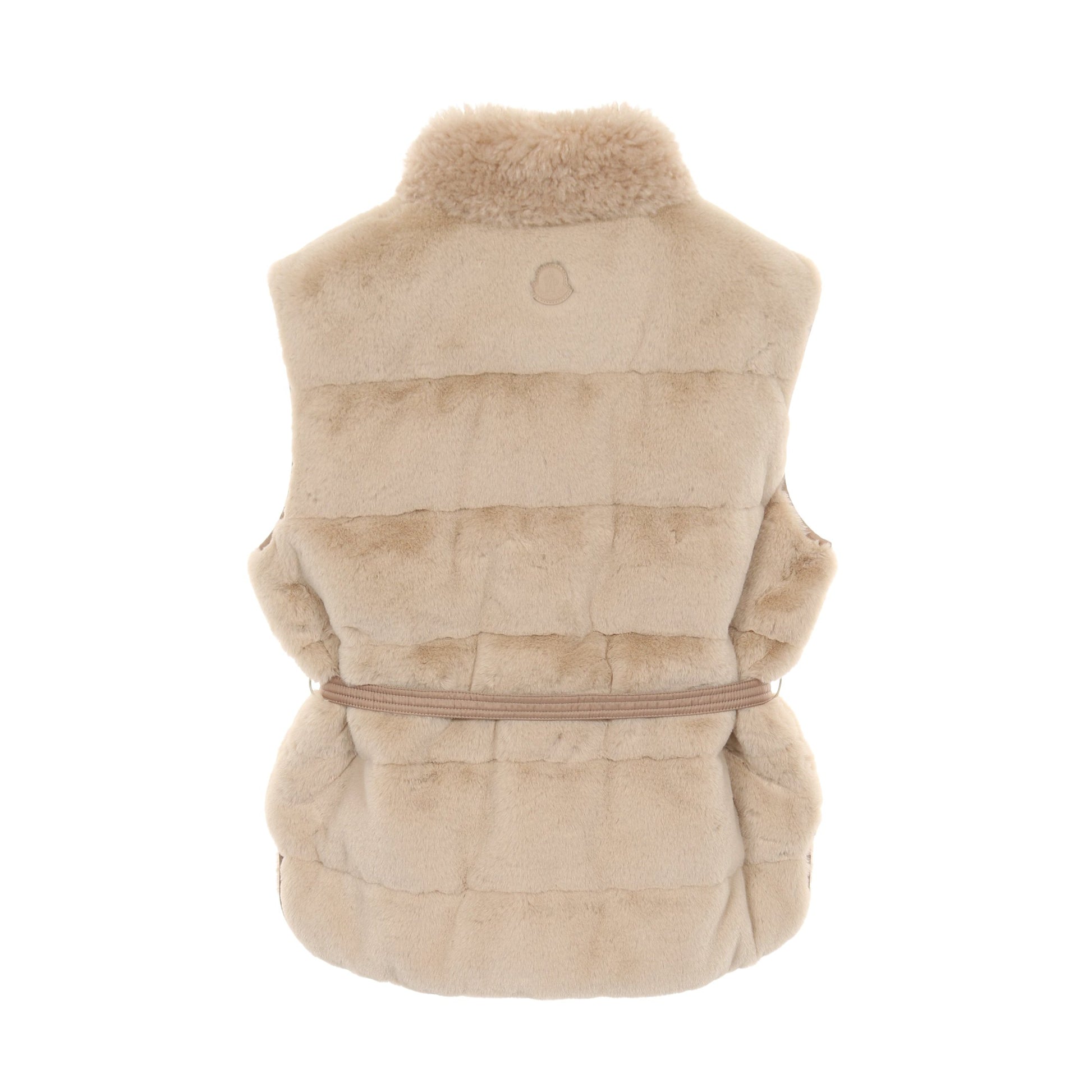 JOUI フェイクファーテディ ダウンベスト ベージュ 25AW モンクレール アウター MONCLER