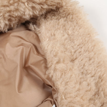 JOUI フェイクファーテディ ダウンベスト ベージュ 25AW モンクレール アウター MONCLER