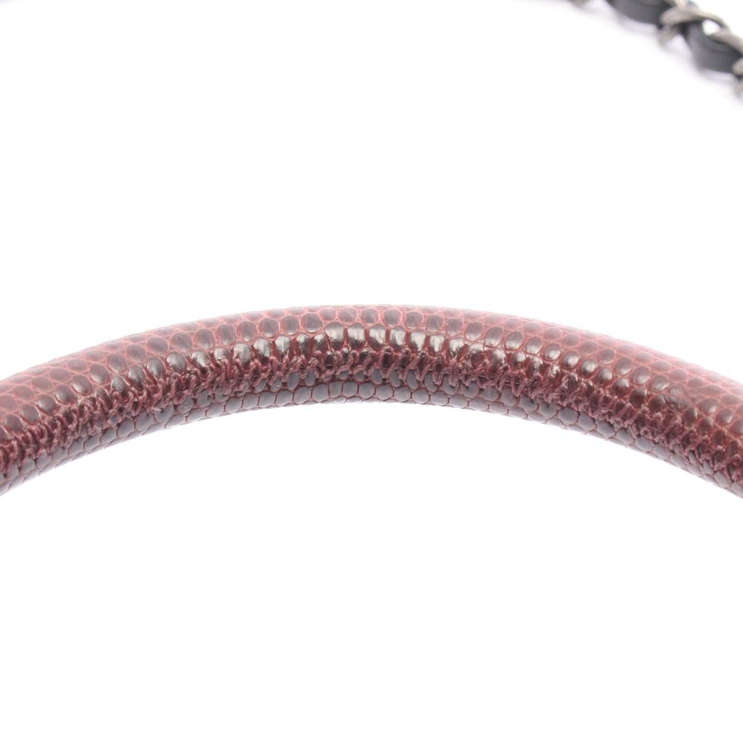 マトラッセ ココハンドル ハンドバッグ キャビアスキン リザード ブラック ボルドー シルバー金具 2WAY シャネル バッグ CHANEL