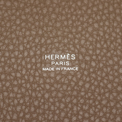ピコタンロックPM エトゥープ ハンドバッグ トリヨンクレマンス グレーブラウン シルバー金具 K刻印 エルメス バッグ HERMES
