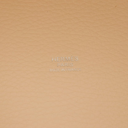 ピコタンロックPM ナタ ハンドバッグ トリヨンクレマンス アイボリー シルバー金具 K刻印 エルメス バッグ HERMES