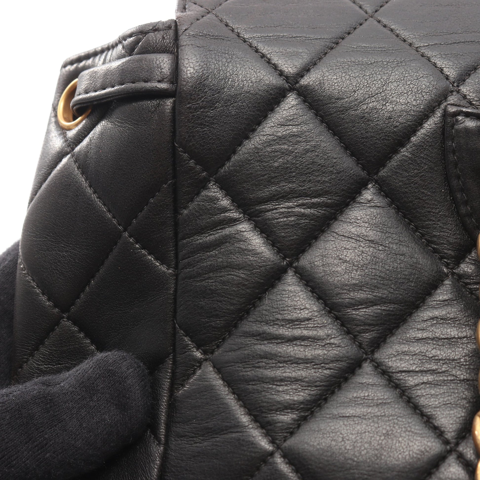 マトラッセ バックパック リュックサック ラムスキン ブラック ゴールド金具 シャネル バッグ CHANEL