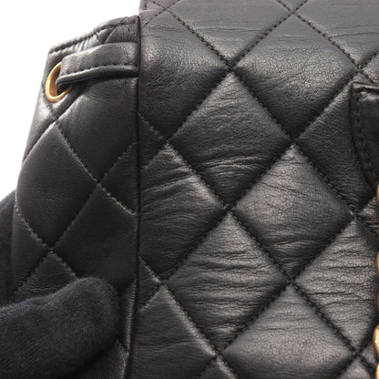 マトラッセ バックパック リュックサック ラムスキン ブラック ゴールド金具 シャネル バッグ CHANEL