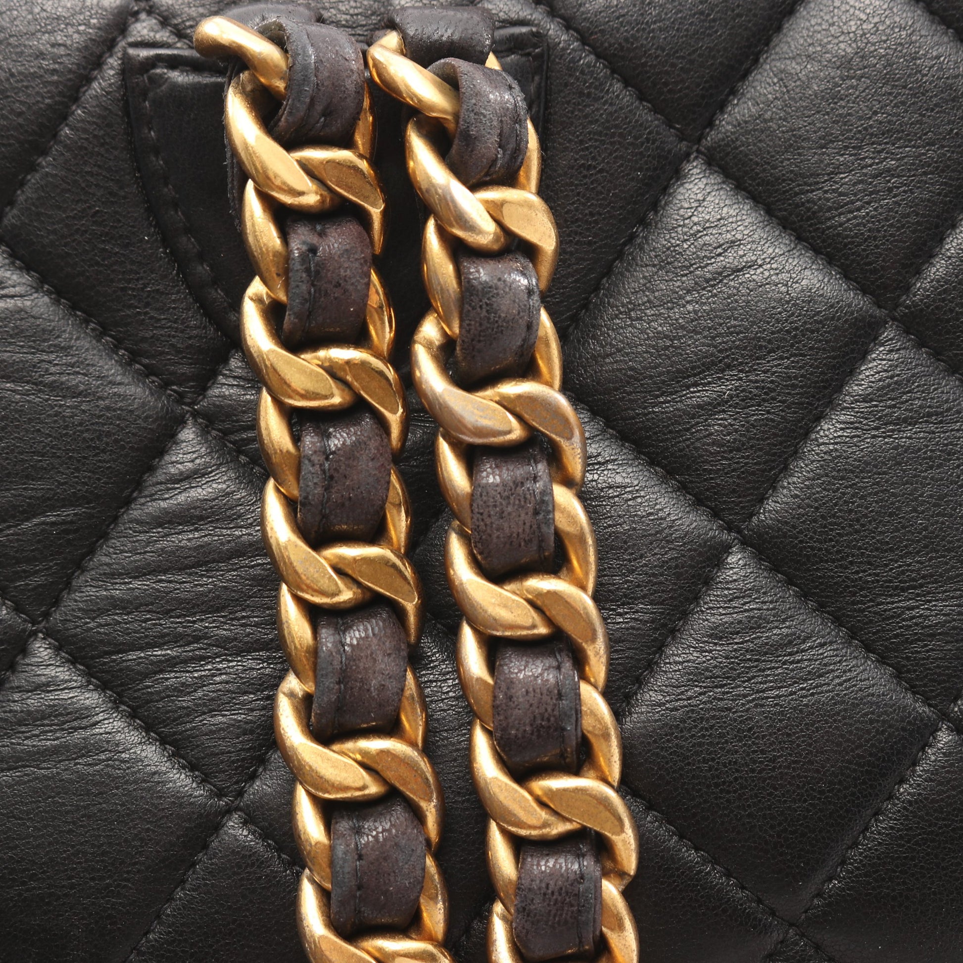 マトラッセ バックパック リュックサック ラムスキン ブラック ゴールド金具 シャネル バッグ CHANEL