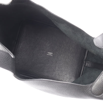 ピコタンロックMM ハンドバッグ トリヨンクレマンス ブラック シルバー金具 C刻印 エルメス バッグ HERMES