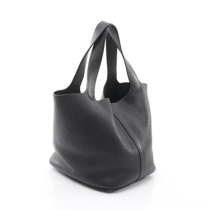 ピコタンロックMM ハンドバッグ トリヨンクレマンス ブラック シルバー金具 C刻印 エルメス バッグ HERMES