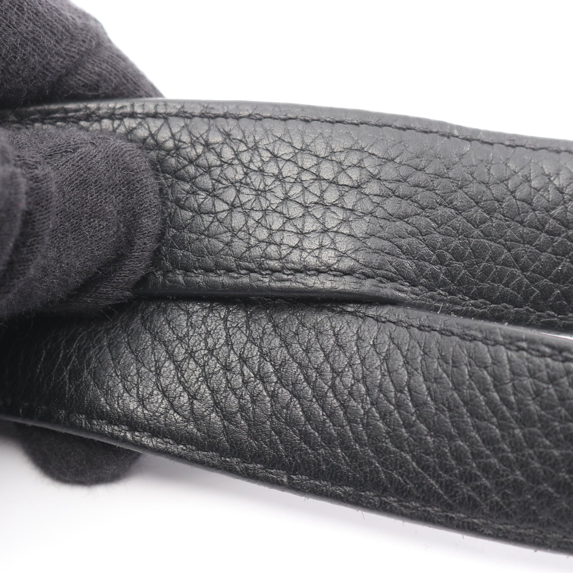 ピコタンロックMM ハンドバッグ トリヨンクレマンス ブラック シルバー金具 C刻印 エルメス バッグ HERMES