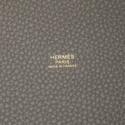 ピコタンロックMM グリメイヤー ハンドバッグ トリヨンクレマンス グレー ゴールド金具 U刻印 エルメス バッグ HERMES