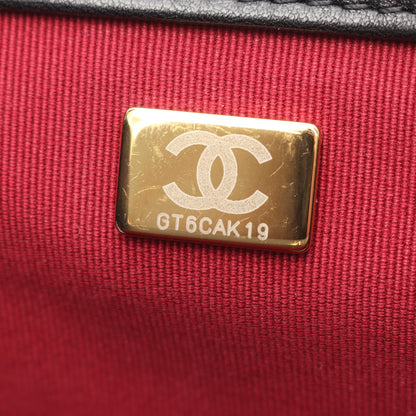 マトラッセ チェーンショルダーバッグ チェーントートバッグ ラムスキン ブラック ゴールド金具 シャネル バッグ CHANEL