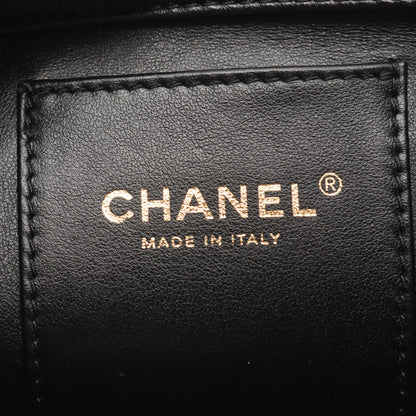 マトラッセ バックパック リュックサック チェック ファブリック レザー ブラック ゴールド金具 シャネル バッグ CHANEL