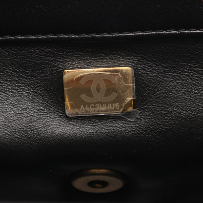 マトラッセ バックパック リュックサック チェック ファブリック レザー ブラック ゴールド金具 シャネル バッグ CHANEL