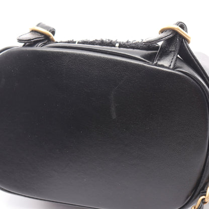 マトラッセ バックパック リュックサック チェック ファブリック レザー ブラック ゴールド金具 シャネル バッグ CHANEL
