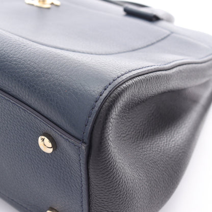 ネオエグゼクティブトート ハンドバッグ トートバッグ レザー ネイビー ブラック ゴールド金具 2WAY シャネル バッグ CHANEL