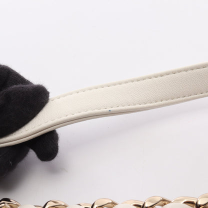 マトラッセ バニティバッグ チェーンショルダーバッグ ラムスキン オフホワイト ゴールド金具 シャネル バッグ CHANEL