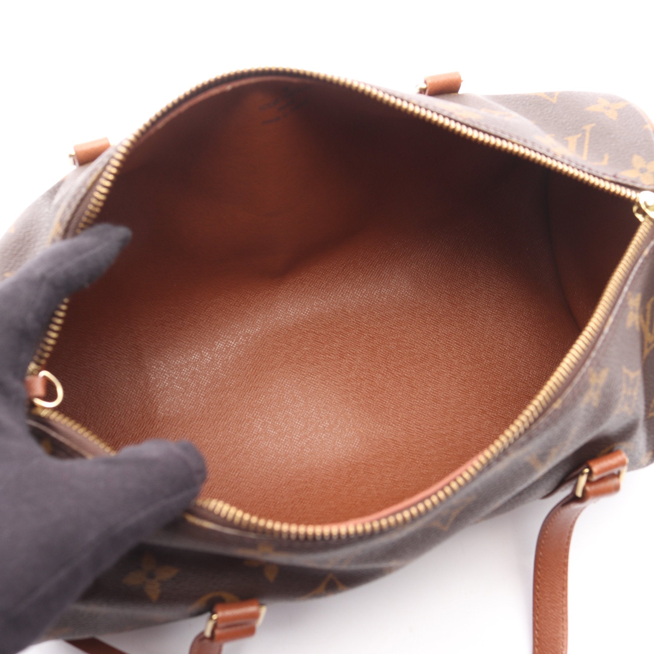 人気✨ルイヴィトン ハンドバッグ 旧パピヨン モノグラム レザー ブラウン LOUIS VUITTON（ルイ・ヴィトン） ルイ ヴィトン モノグラム 旧