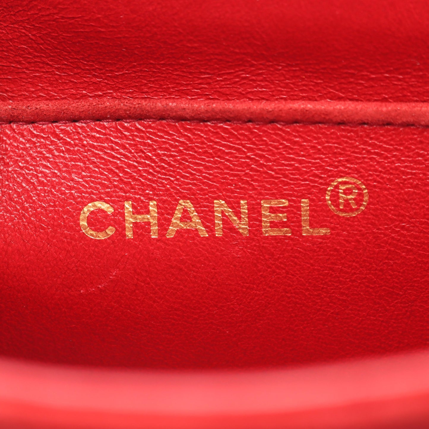 チェーンショルダーバッグ スエード レッド ゴールド金具 シャネル バッグ CHANEL