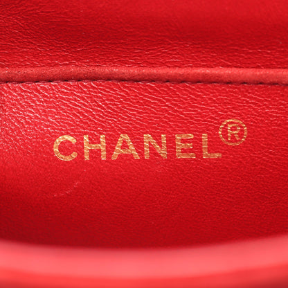 チェーンショルダーバッグ スエード レッド ゴールド金具 シャネル バッグ CHANEL
