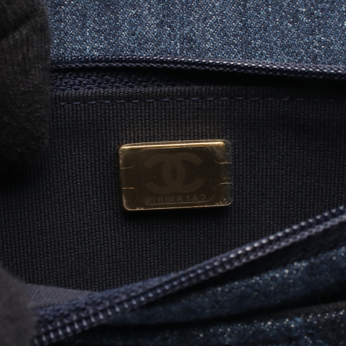 19 ディズヌフ チェーンウォレット デニム インディゴブルー コンビ金具 2WAY シャネル バッグ CHANEL
