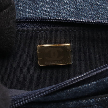 19 ディズヌフ チェーンウォレット デニム インディゴブルー コンビ金具 2WAY シャネル バッグ CHANEL