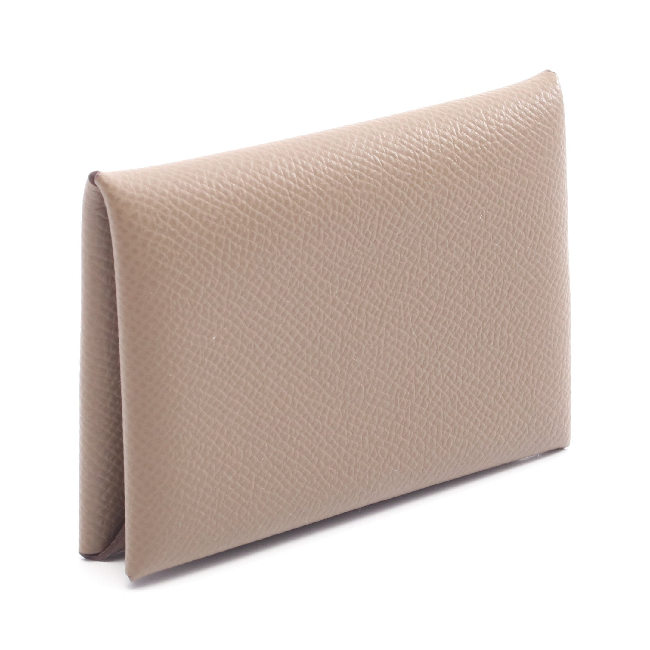 カルヴィ エトゥープ コインケース ヴォーエプソン グレーベージュ