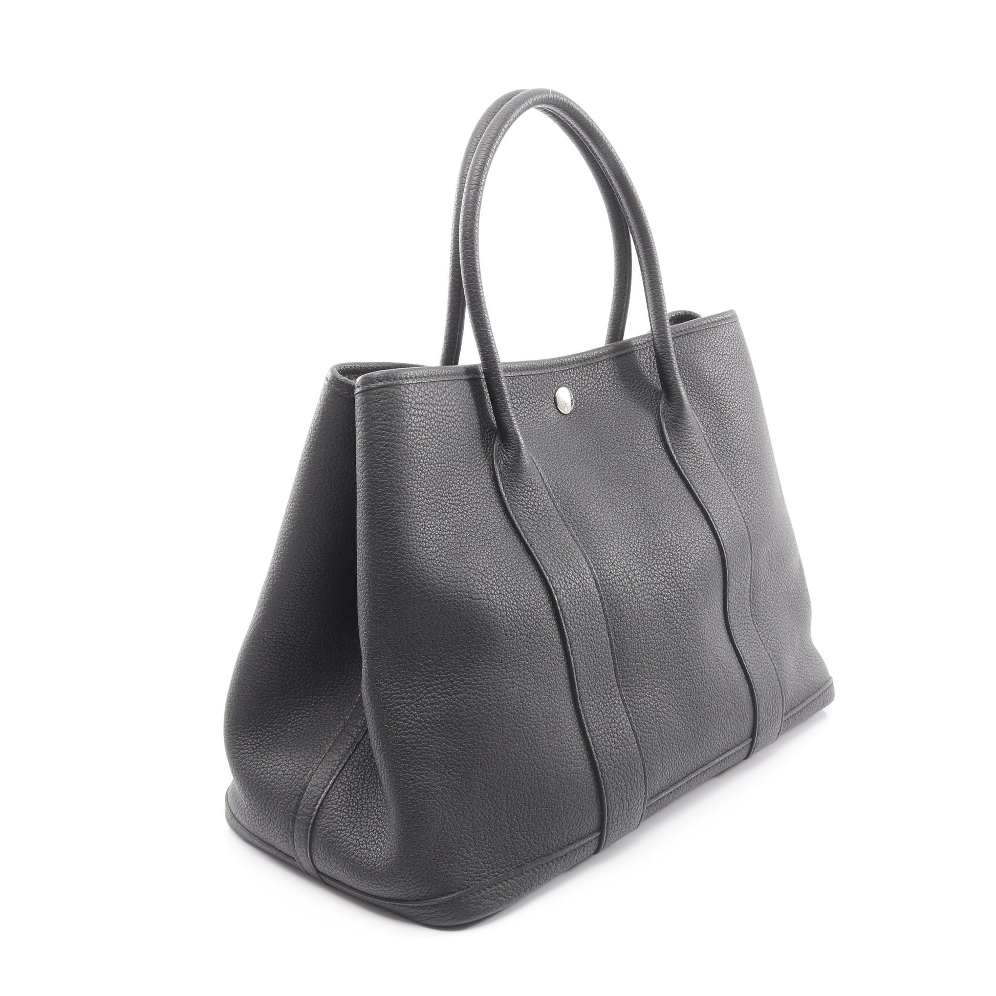 ガーデンパーティPM ハンドバッグ トートバッグ ネゴンダ ブラック シルバー金具 Y刻印 エルメス バッグ HERMES