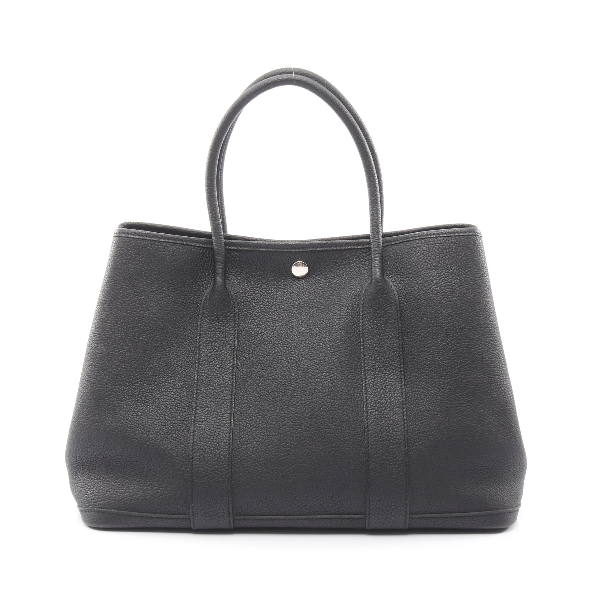 ガーデンパーティPM ハンドバッグ トートバッグ ネゴンダ ブラック シルバー金具 Y刻印 エルメス バッグ HERMES